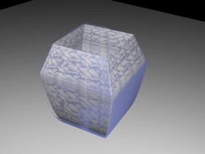 marble flower pot 3Dモデル