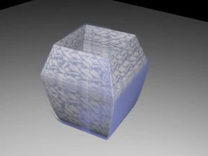 marble flower pot 3D Model