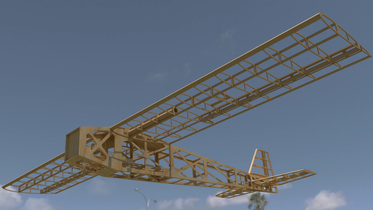 aircraft power structure 3D Model .c4d .max .obj .3ds .fbx .stl .blend 