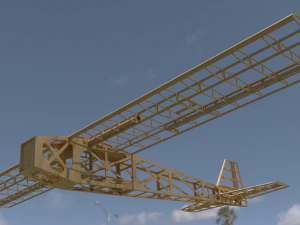 estrutura de energia da aeronave Modelo 3D