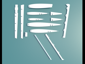 aircraft power structure 3D-Modell