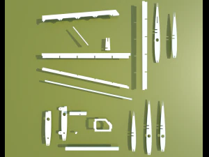 aircraft power structure 3D Model