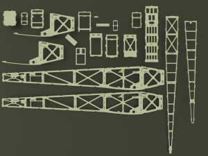 aircraft power structure 3D-Modell