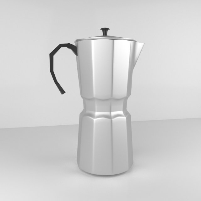 coffee pot 3Dモデル .c4d .max .obj .3ds .fbx .stl .blend