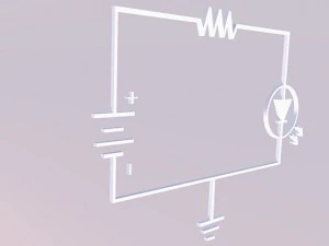 100 electrical electronic circuit symbols 3D Model