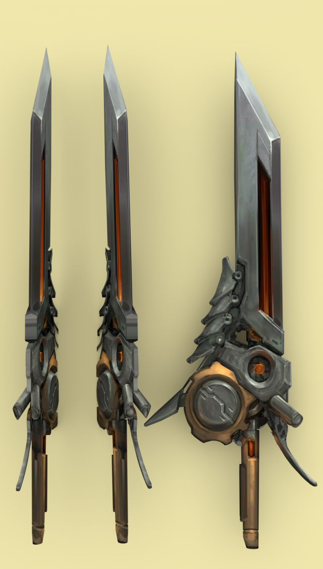 cool sword 3D Model .c4d .max .obj .3ds .fbx .stl .blend 