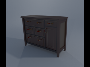 dresser and nightstand 3D Model