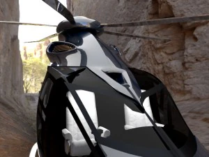 helicopter based on airbus h160 vip 3D Model