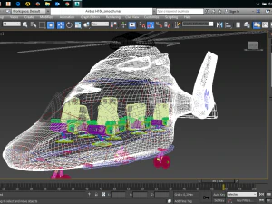 helicopter based on airbus h160 vip 3D Model