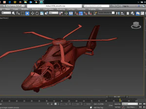helicopter based on airbus h160 vip 3D Model
