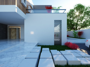 Modern villa 3D मॉडल