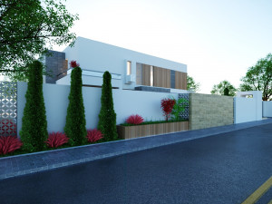 Modern villa 3D मॉडल