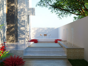Modern villa 3D मॉडल