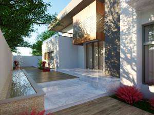 Modern villa 3D मॉडल