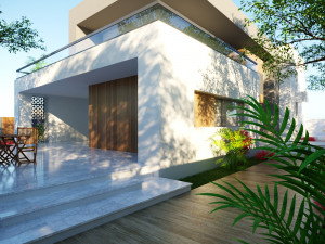 Modern villa 3D मॉडल