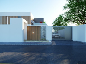 Modern villa 3D मॉडल