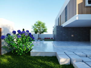 Modern villa 3D मॉडल