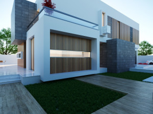 Modern villa 3D मॉडल