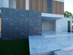 Modern villa 3D मॉडल