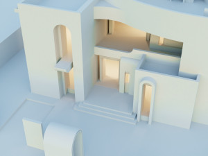Modern villa model in modern Arabic style Model 3D