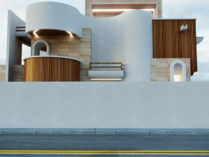 Modern villa model in modern Arabic style Model 3D