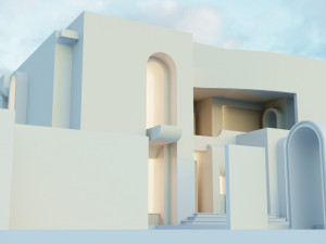 Modern villa model in modern Arabic style Model 3D