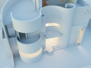 Modern villa model in modern Arabic style Model 3D