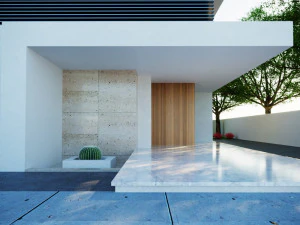 Modern model of a modern villa in the middle style 3D Model