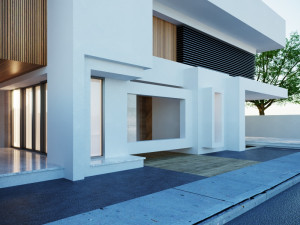 Modern model of a modern villa in the middle style Modèle 3D