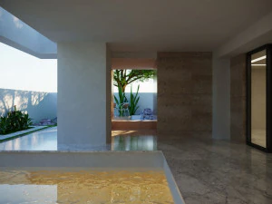 Modern model of a modern villa in the middle style 3D Model