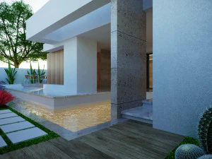 Modern model of a modern villa in the middle style 3D Model