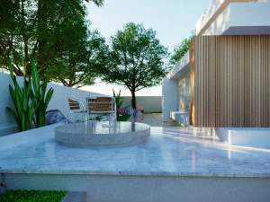Modern model of a modern villa in the middle style 3D Model