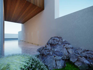 Modern model of a modern villa in the middle style 3D Model