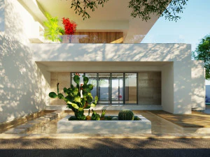 Modern model of a modern villa in the middle style 3D Model