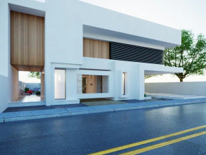 Modern model of a modern villa in the middle style 3D Model
