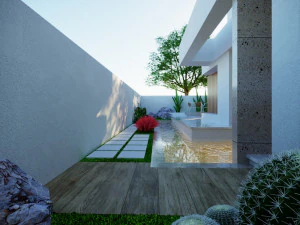 Modern model of a modern villa in the middle style 3D Model