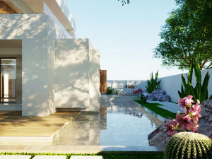 Modern model of a modern villa in the middle style 3D Model