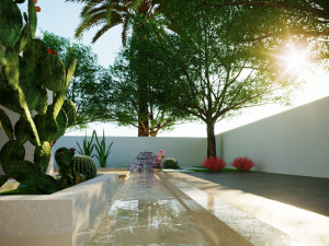 Modern model of a modern villa in the middle style Modèle 3D
