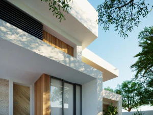 Modern model of a modern villa in the middle style 3D Model