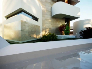 Modern villa curves 411 3D Model