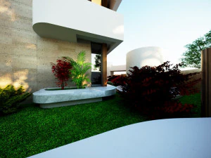 Modern villa curves 411 3D Model