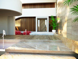 Modern villa curves 411 3D Model