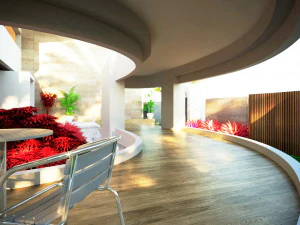 Modern villa curves 411 3D Model
