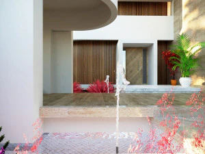 Modern villa curves 411 3D Model