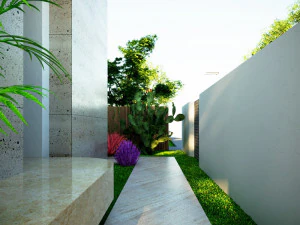 Modern villa curves 411 3D Model