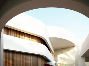 Modern villa curves 411 3D Model