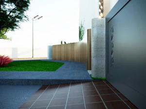 Modern villa curves 411 3D Model
