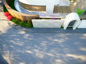 Modern villa curves 411 3D Model