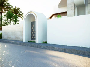 Modern villa curves 411 3D Model