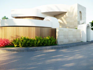 Modern villa curves 411 3D Model